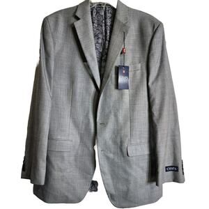 NWT CHAPS Men's Sport Jacket Size 42L Light Grey